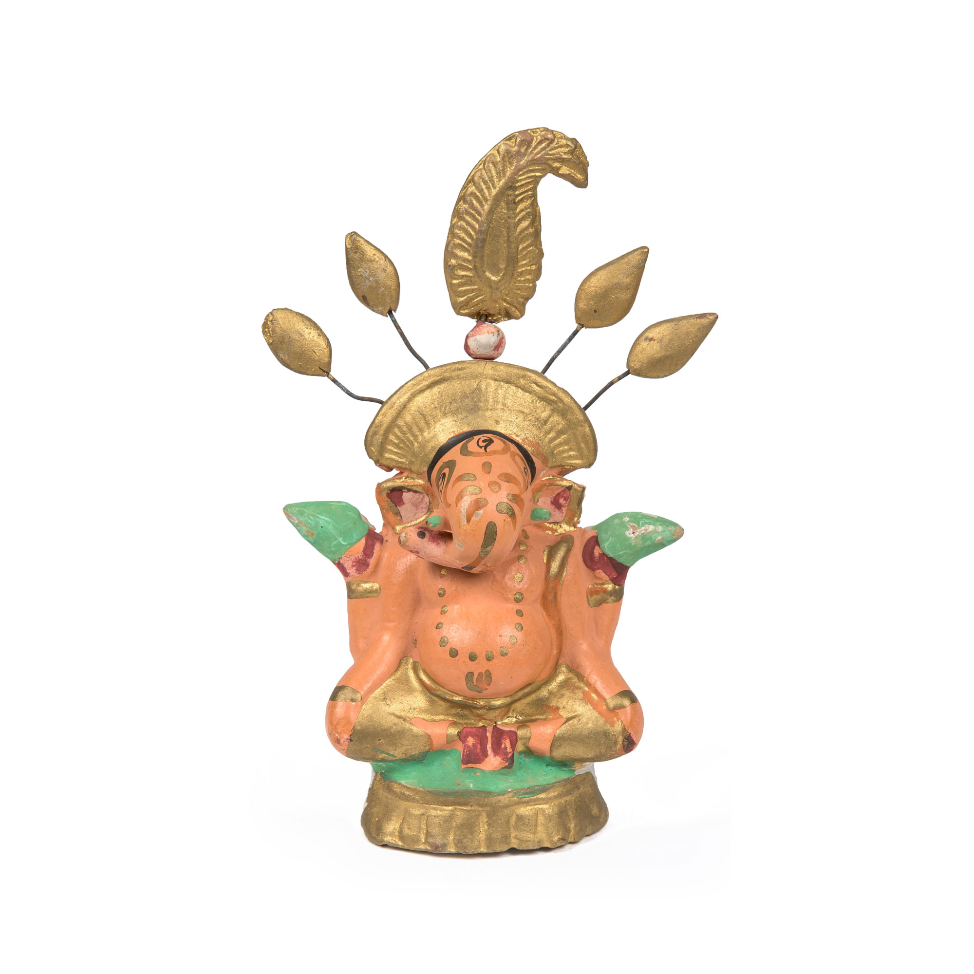 Figura Ganeše. Zapadni Bengal, Indija, 19. st.